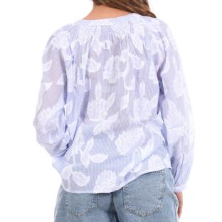Blusa azul y blanca para mujer Goa Iko ver 0