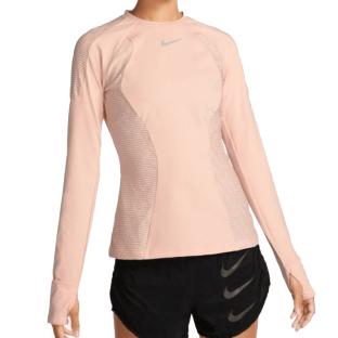 T-shirt Manches Longues Rose Femme Nike Dfadv vue 0