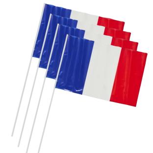 Lote de 4 banderines Mister Gadget Francia 20x30 cm - Decoración festiva ver 0