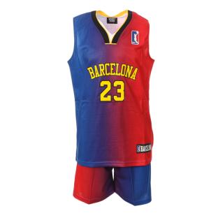 Set de Baloncesto Barcelona Infantil Azul/Rojo Sport Zone ver 0