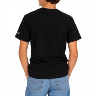 T-Shirt Noir Garçon Champion Embroidery vue 0