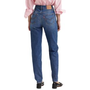 Jean Bleu Foncé Femme Levi's 80's Mom vue 0