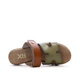 Khaki/Brown Sandals Women's Xti 144125 Photo of the Espace des Marques %store% store - view of %key%