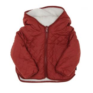 Manteau réversible Rouge/Sherpa Fille EOM Xoucil vue 0