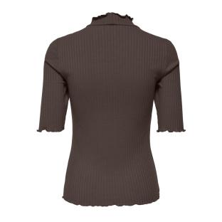 T-Shirt Marron Foncé Femme JDY Fransiska vue 0