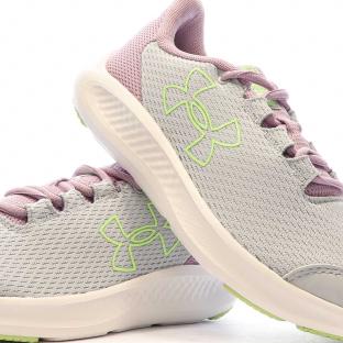Chaussures de Running Gris/Rose Femme Under Armour Charged Pursuit 3 vue 0