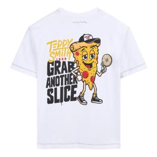 T-Shirt Blanc Garçon Teddy Smith Sam vue 0