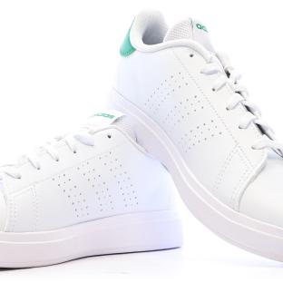 Baskets Blanches Mixte Adidas Advantage Base 2.0 J vue 0