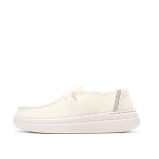 Chaussures Blanches Femme Hey Dude Wendy Rise vue 0