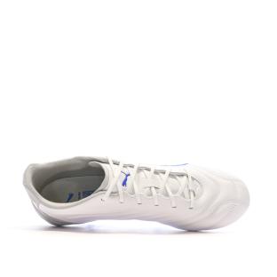 Chaussures de football Blanches/Bleu Homme Puma King Pro vue 0