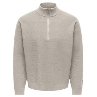 Beiger Herren-Trucker-Pullover von Only & Sons Carter Ansicht 0