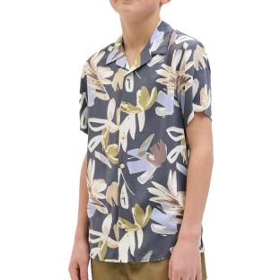 Jack &amp; Jones Cloud Dancer Child Grey Flower Shirt Photo of the Espace des Marques %store% store - view of %key%