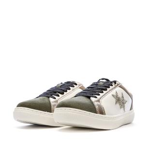 Weiße/camelfarbene Sneaker für Damen Only Star Ansicht 0