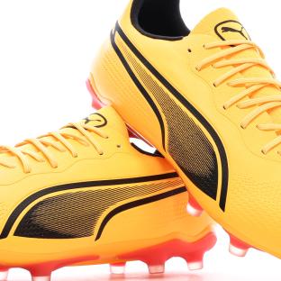 Chaussures de Foot Jaunes/Noires Homme Puma King Pro FG/AG vue 0