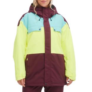 Manteau de ski Jaune/Bordeaux Femme O'Neill Tanzanite Jacket vue 0