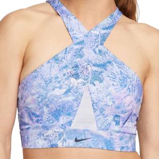 Brassière Bleu/Blanc Femme Nike Aop vue 0