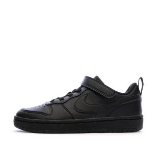 Baskets Noires Garçon Nike Court Borough Low Recraft vue 0