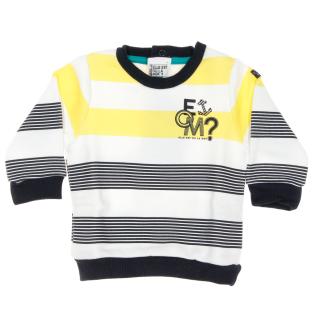 Sudadera de rayas amarilla/azul marino para niño Sudadera EOM ver 0