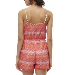 Combi-Short Rose/Rouge Femme Vero Moda Dicte Singlet vue 0