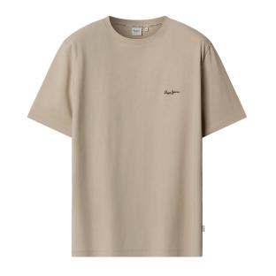 T-Shirt Beige Homme Pepe jeans Contrast Connor vue 0