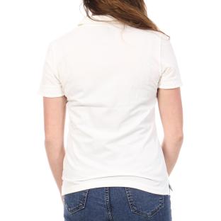 Women's Polo White Le Coq Sportif Marshmallow Photo of the Espace des Marques %store% store - view of %key%