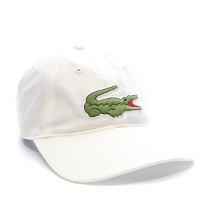 Casquette Blanche Mixte Lacoste Twill Big Croch vue 0
