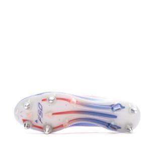 Chaussures de Foot Blanc/Bleu Adidas F50 Elite SG vue 0