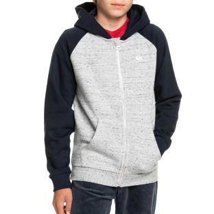 Quiksilver Easydzipyth Herren-Sweatshirt mit Reißverschluss, grau/schwarz Ansicht 0
