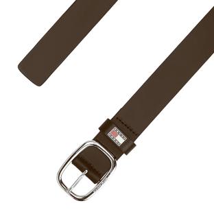 Dunkelbrauner Damengürtel von Tommy Hilfiger, oval Ansicht 0