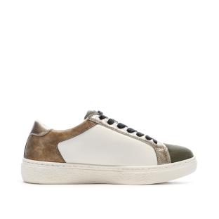 Weiße/camelfarbene Sneaker für Damen Only Star Ansicht 0