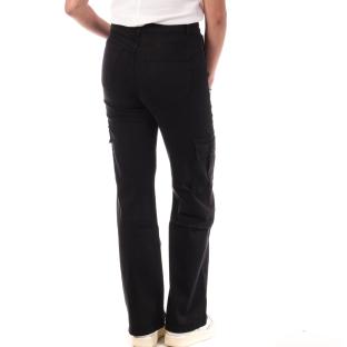 Pantalon Cargo Noir Femme My Tinas Cargo Wide Leg vue 0