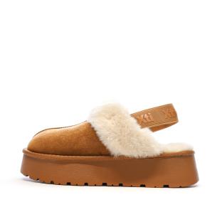 Sabots fourrés à élastique Camel Femme Xti Microfiber vue 0