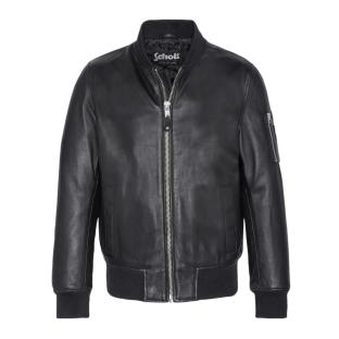 Blouson cuir Noir Homme Schott LCBOMBA vue 0