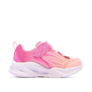 Baskets Rose Fille Skechers Sola Glow vue 0