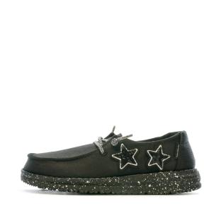 Hey Dude Wendy 13012 Mixed Pattern Black Shoes Photo of the Espace des Marques %store% store - view of %key%