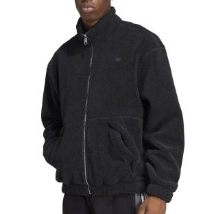 Schwarze Jacke Männlich Adidas P Ess Fz Ansicht 0