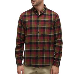 Kariertes Hemd Bordeaux/Grün Herren Timberland Solucell Buffalo Ansicht 0