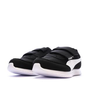 Puma R78 Lightwind – Einfarbige schwarze Sneaker für Jungen Ansicht 0