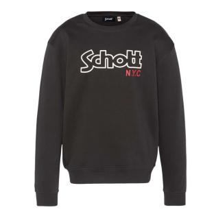 Sweat Noir Homme Schott Stanley vue 0