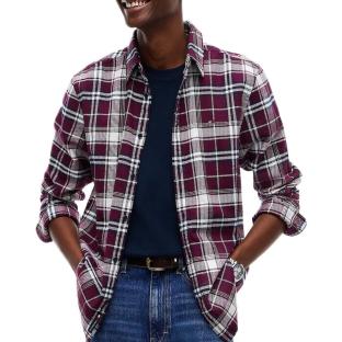 Camisa de franela burdeos para hombre de Tommy Hilfiger ver 0