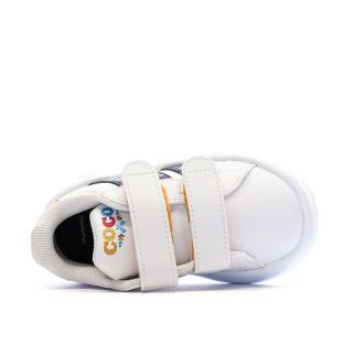 Baskets Blanches Enfant Adidas Coco Grand Court vue 0