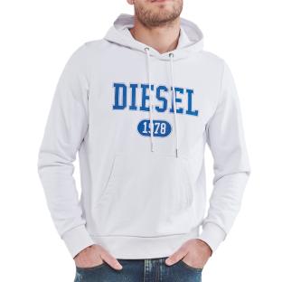 Sweat Blanc/Marine Homme Diesel Felpa vue 0