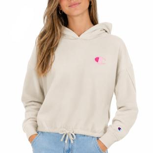 Sweat Beige/Rose Fille Champion Hoodie vue 0