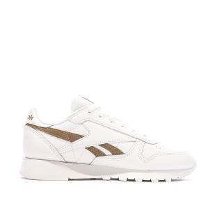 Baskets Blanc/Marron Femme Reebok Classic Leather vue 0