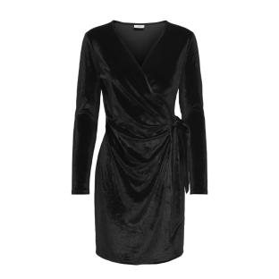 Vestido de terciopelo negro para mujer JDY Velvet Wrap ver 0
