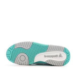 Baskets Blanches/Turquoises Homme Le Coq Sportif Nineties vue 0