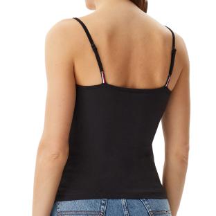 Top Noir Femme Tommy Jeans Essential Strap vue 0