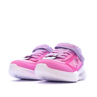 Baskets Roses/Mauves Fille Skechers Sola Glow vue 0