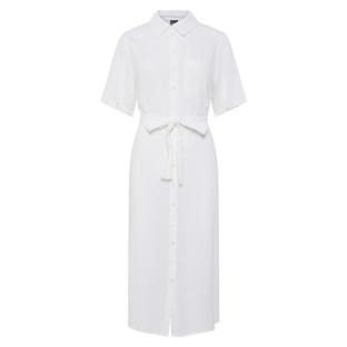 Kleid Weiß Frau Pieces Pia Ansicht 0
