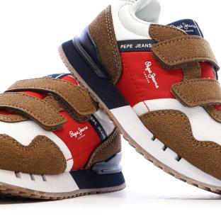 Baskets Marron Garçon Pepe jeans London Life vue 0